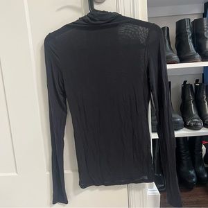 Zara sheer black turtleneck